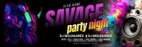 Night Club Party Twitter Header template