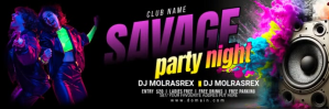 Night Club Party Twitter Header template