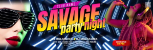 Night Club Party Twitter Header template