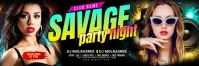 Night Club Party Twitter Header template