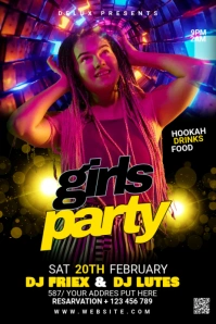 Night Club Pinterest Graphic template