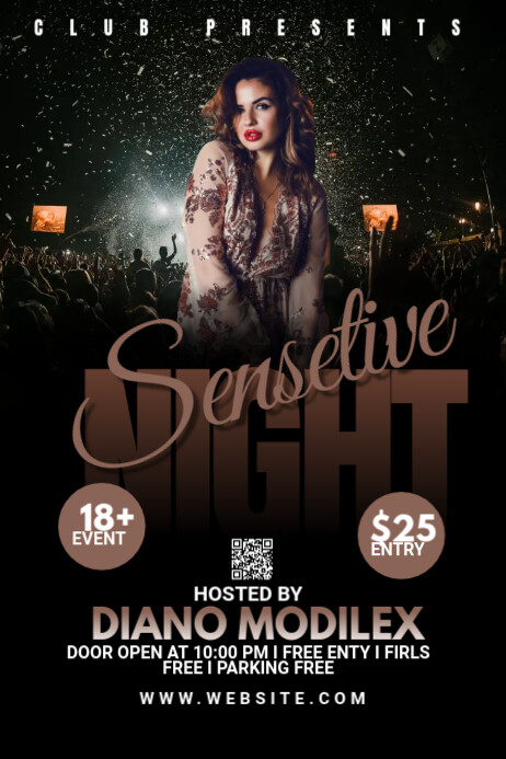 Night Club Poster template