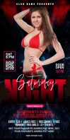Night Club Roll Up Banner template