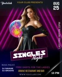 Singles night Instagram Portrait template