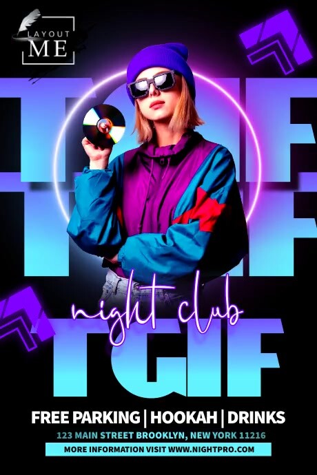 Night Club TGIF Template | PosterMyWall