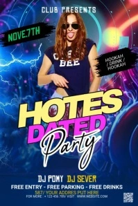 Night Club Tumblr Graphic template