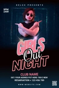 Night Club Tumblr Graphic template