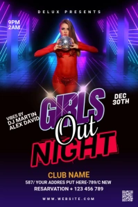 Night Club Tumblr Graphic template