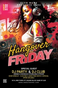 Night Club Tumblr Graphic template