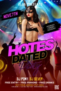 Night Club Tumblr Graphic template