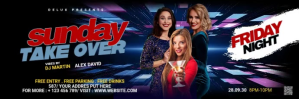 Night Club Twitter Header Twitter-header template