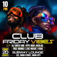 night club vibe Publicación de Instagram template