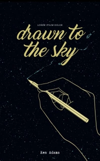 Night drawing Black Book Cover Kindle/Book Covers template