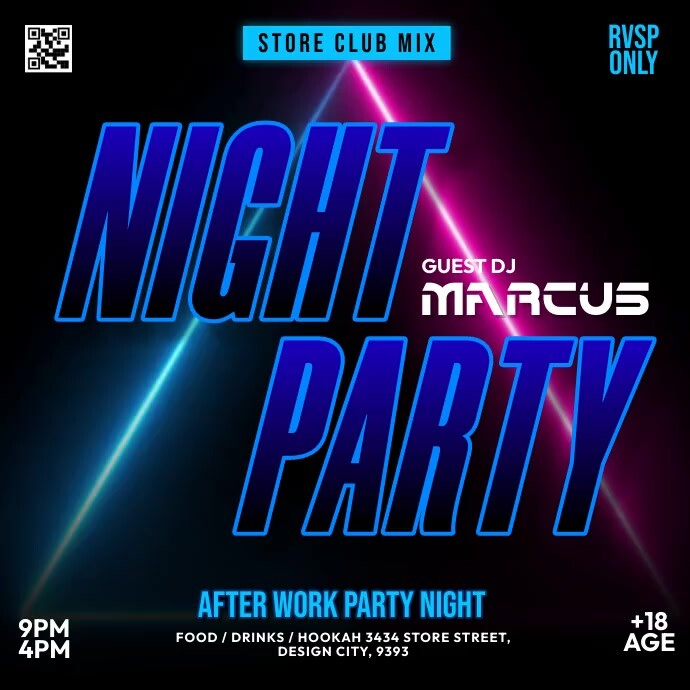 Night Escape Party Flyer Template | PosterMyWall