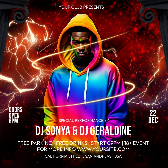 Night Escape Party Flyer Template | PosterMyWall