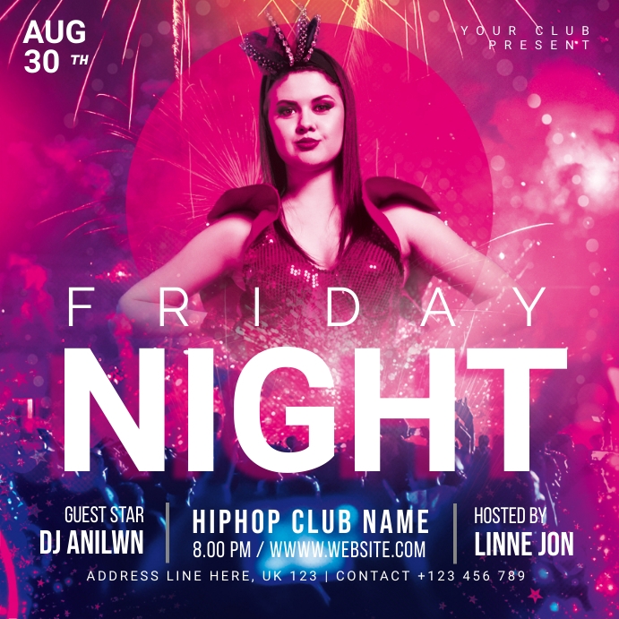 Image 11 for Family Night Flyer Template