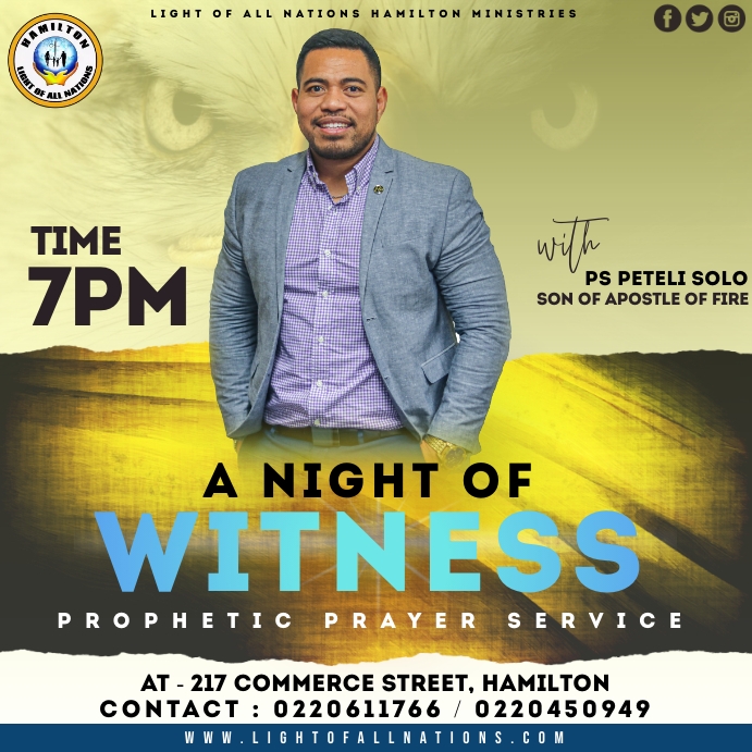 Copy of Night of Prophetic Witness | PosterMyWall