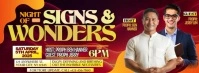 Night Of Signs & Wonders Flyer Facebook Cover Photo template