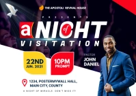 night of visitation Postcard template
