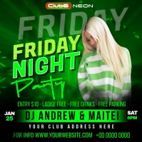 Night Party (12) Quadrato (1:1) template