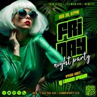 Night Party Banner Instagram na Post template