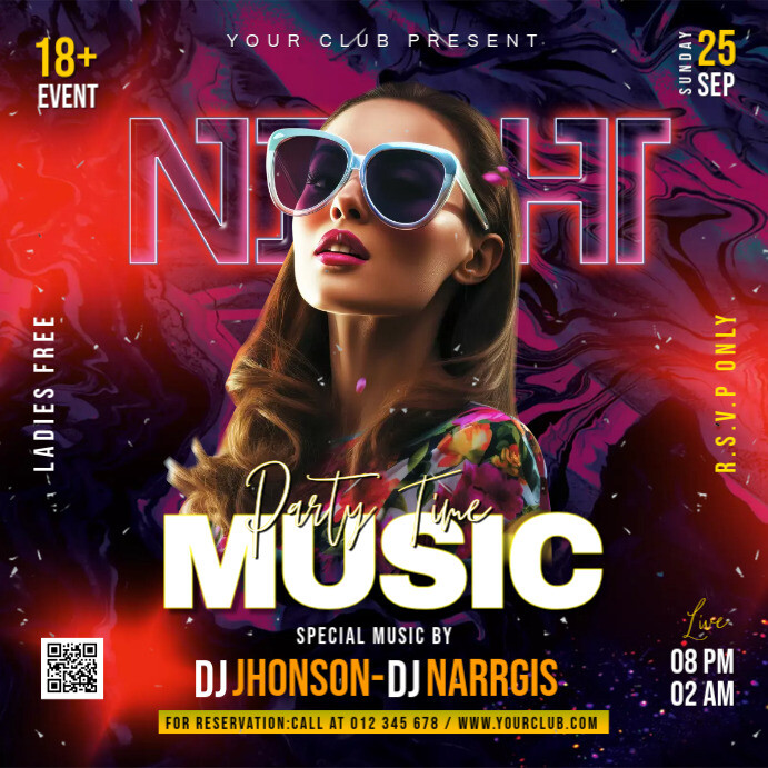 Night Party Template | PosterMyWall