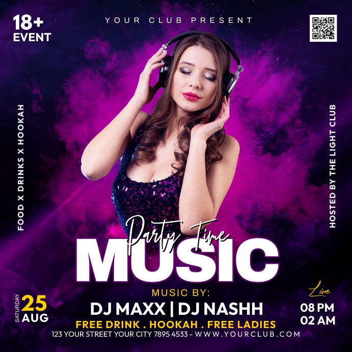 Night Party Template | PosterMyWall