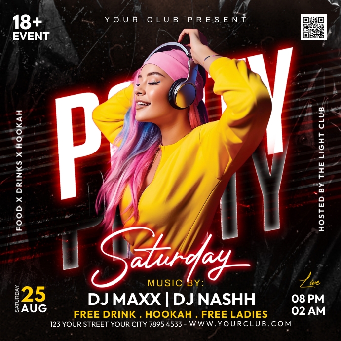 Night Party Template | PosterMyWall