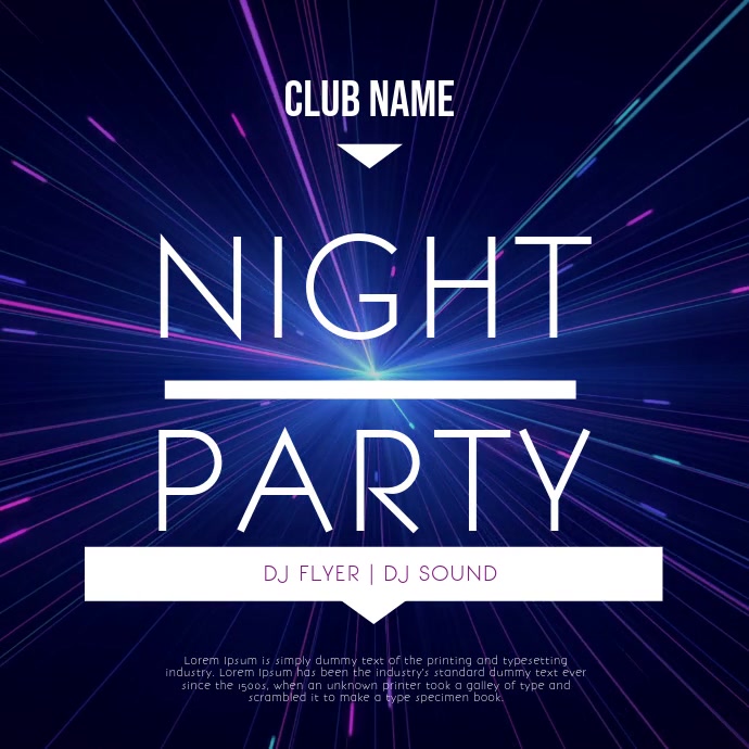 Night Party Template | PosterMyWall