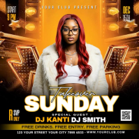 Night Party Post Instagram template