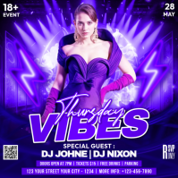 Night Party Kvadrat (1:1) template