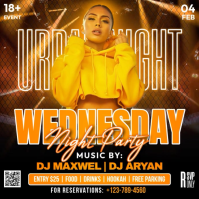 Night Party Quadrat (1:1) template