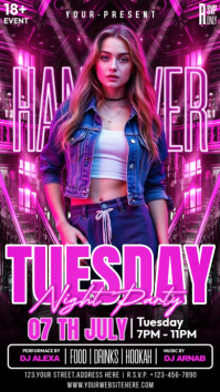 Night Party Instagram Story template