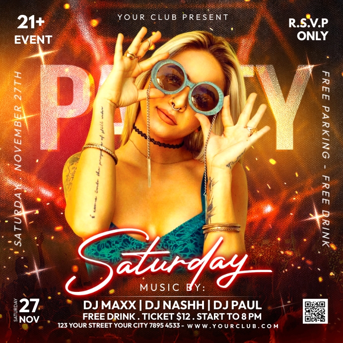 Night Party Template | PosterMyWall
