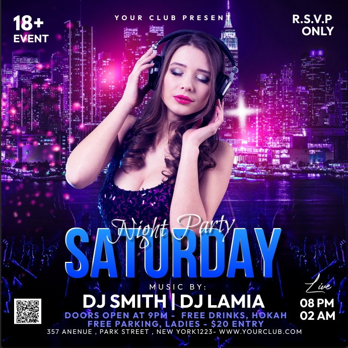 Night Party Template | PosterMyWall