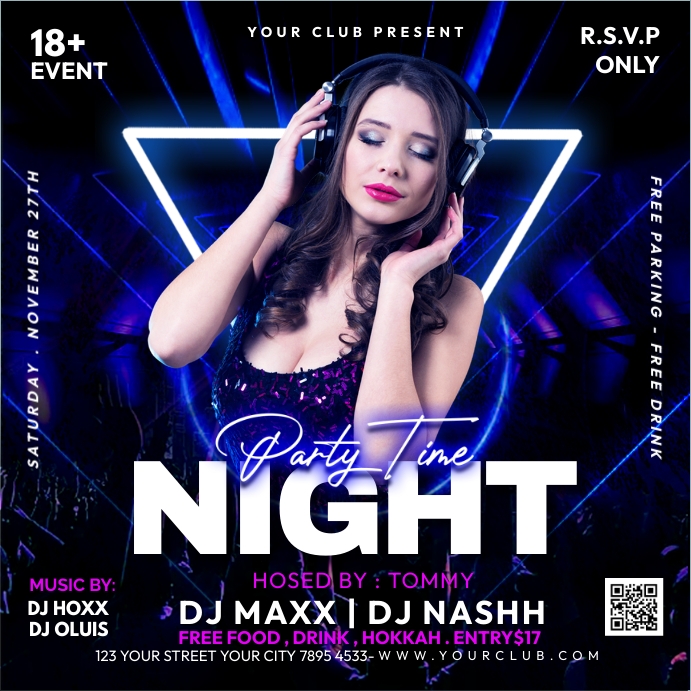 Night Party Template | PosterMyWall