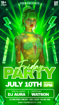 Night Party Instagram Story template