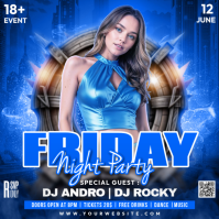 Night Party Quadrado (1:1) template