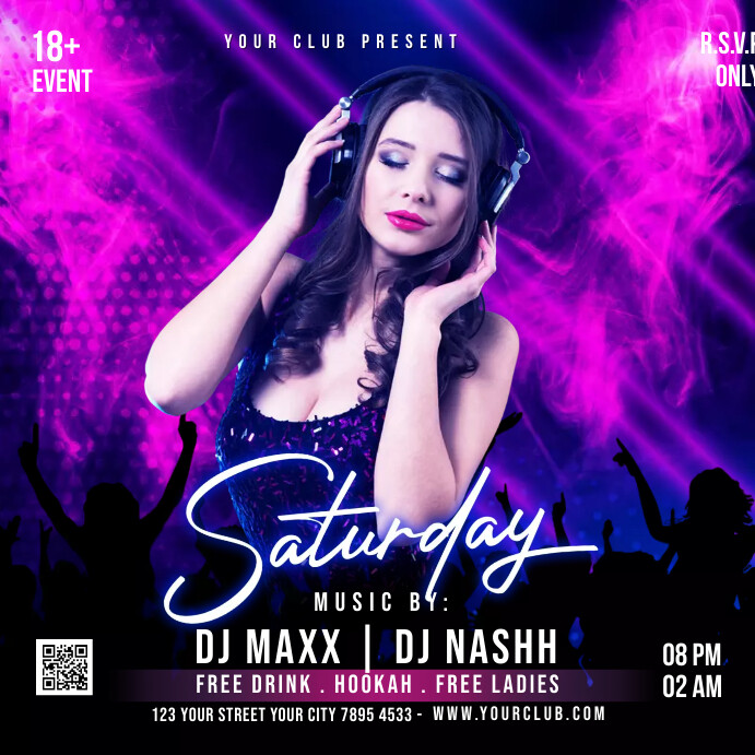 Night Party Template | PosterMyWall