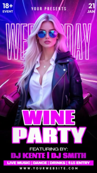 Night Party Reel de Instagram template