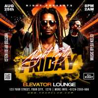 night party event Instagram na Post template