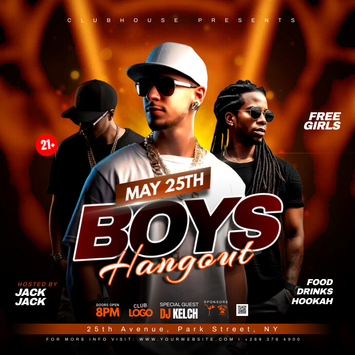 night party event post Template | PosterMyWall