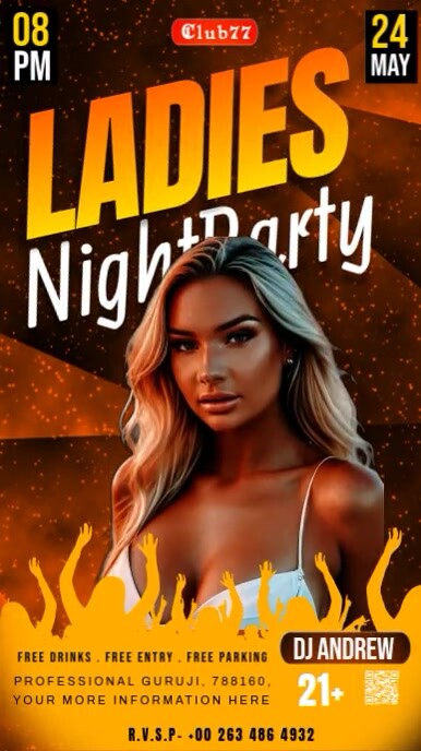 Night Party Flyer (15) Instagram Story template