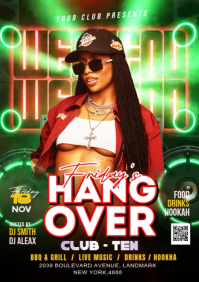 Night Party Flyer A4 template