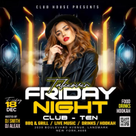 Night Party Flyer Iphosti le-Instagram template
