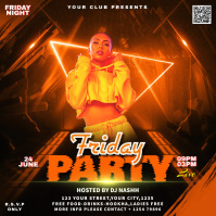 Friday Night Party Flyer Template | PosterMyWall