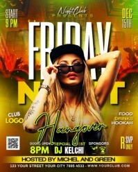 Night Party Flyer Instagram Portrait template