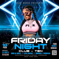 Night Party Flyer Instagram Post template