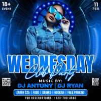 Night Party Flyer Square (1:1) template