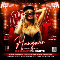 Night Party Flyer Square (1:1) template